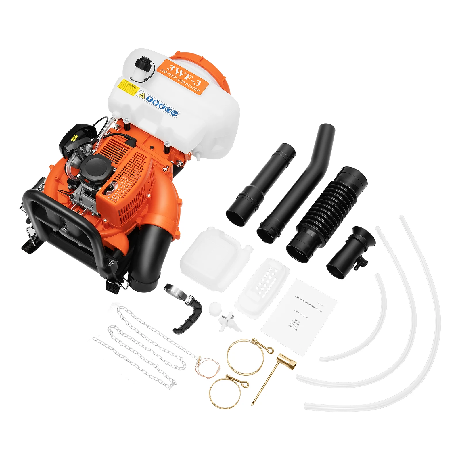 3WF-3 41,5CC Rückensprühgerät, Benzinbetriebene 2-Takt-Motorsprühmaschine, 3,7 Gallonen Große Kapazität für Schädlingsbekämpfung und Desinfektion – Detail 10