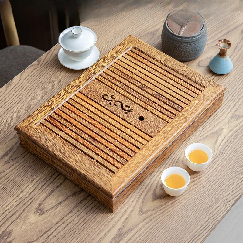 

Wooden Serving Tea Tray Quality Durable Food Japanese Tea Tray Rectangle Rustic Bandeja Para Cha Kitchen Accessories YN50TT