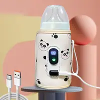 Baby Nursing USB Milk Water Warmer Constant Temperature Travel Heating Sleeve Milk Bottle Heater Digital Display