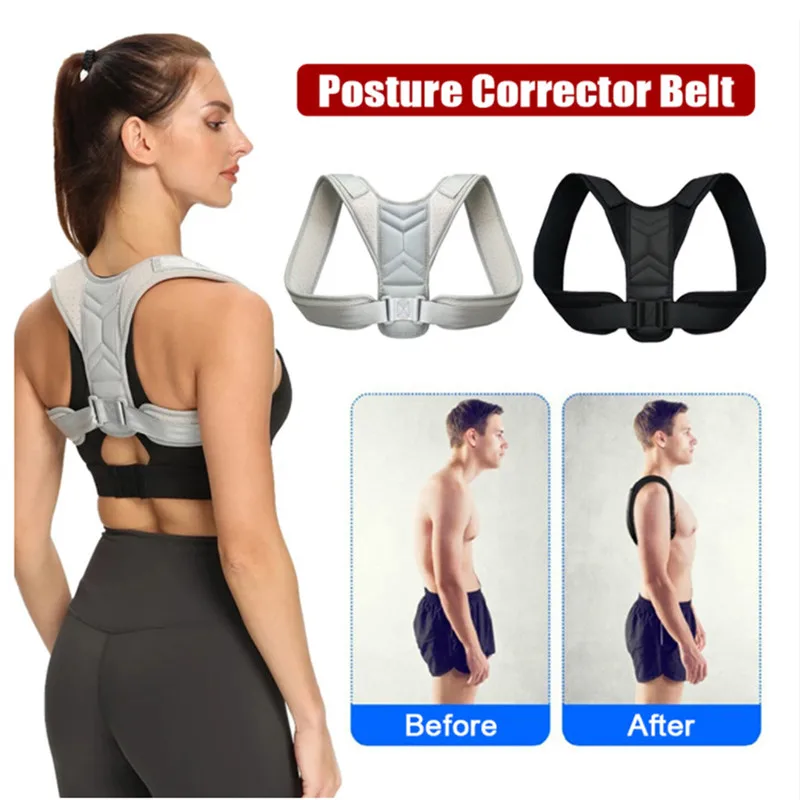 

Medical Adjustable Back Posture Corrector Lumbar Back Corset Back Shoulder Support Belt for Men Women Posture Straightener Brace