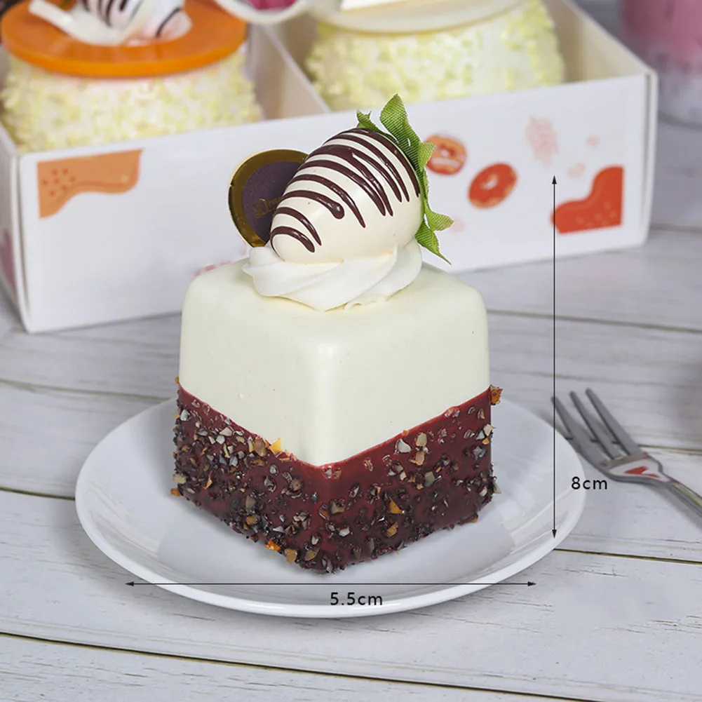 Artificial Fruit Cake Biscuit Fake Food Decoration Photography Pro Food Simulation Cake Model 1PC