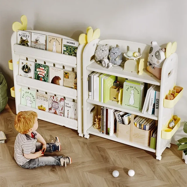 Estante de almacenamiento de juguetes para niños, estantería de  almacenamiento para bebés pequeños, caja de acabado, estante de  almacenamiento multicapa para el hogar - AliExpress