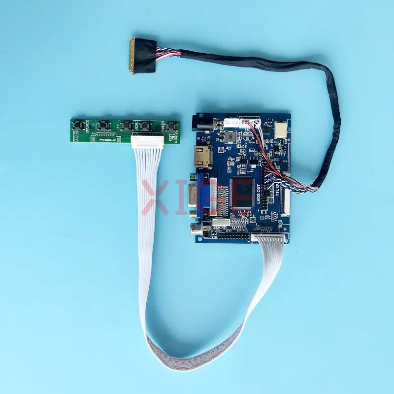 

Плата контроллера для B156RW01 LP156WD1 N156O6 LVDS, 40-контактный разъем 15,6 дюйма, 1600*900, совместимый с HDMI дисплеем для ноутбука, комплект «сделай сам», VGA 2AV