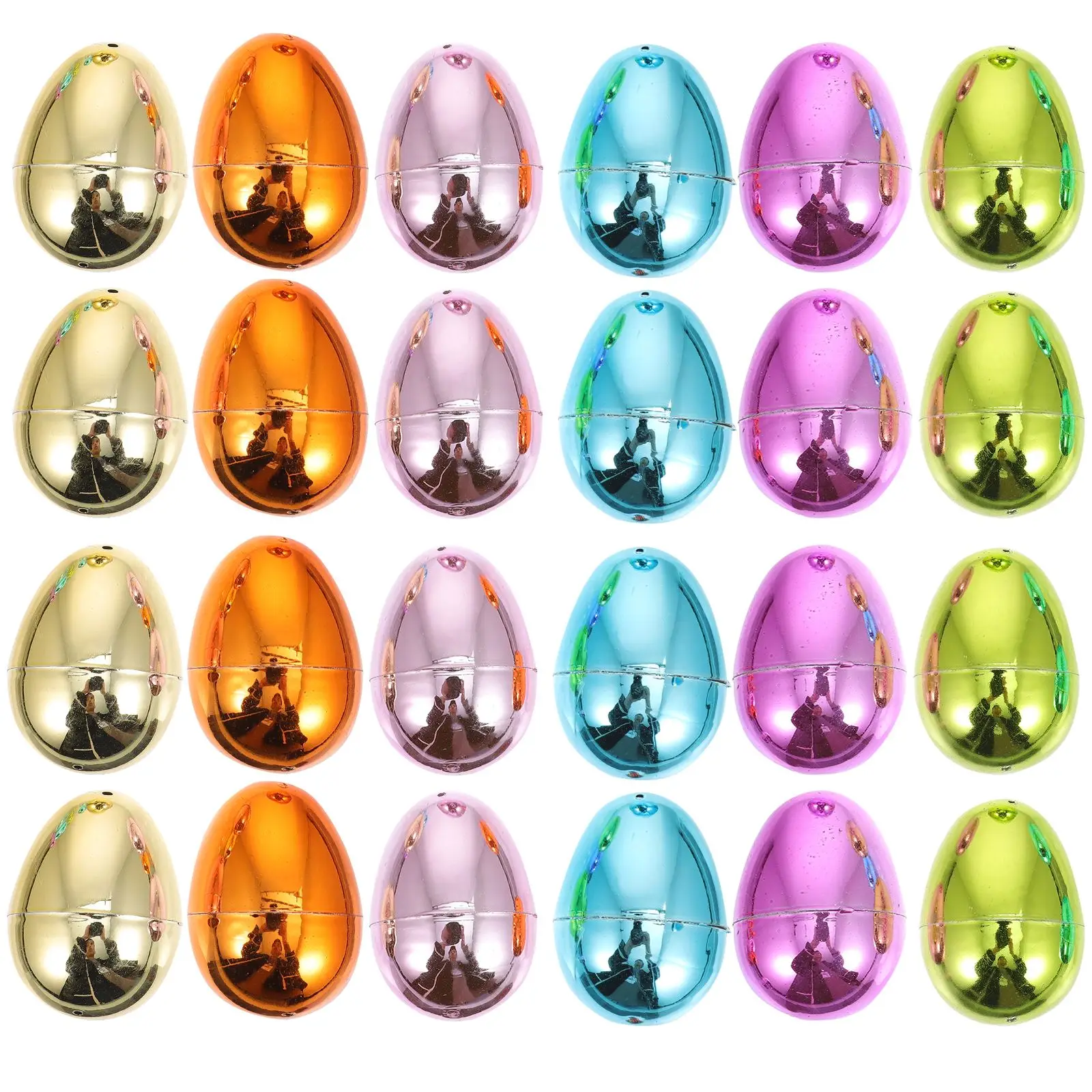 24 Pezzi Sorpresa Uova Bomboniere Giochi Per Feste Per Bambini Bomboniere Borsa Per Feste Per Bambini Stuffer Uova D'Oro Uova Riempibili Giocattoli Pe