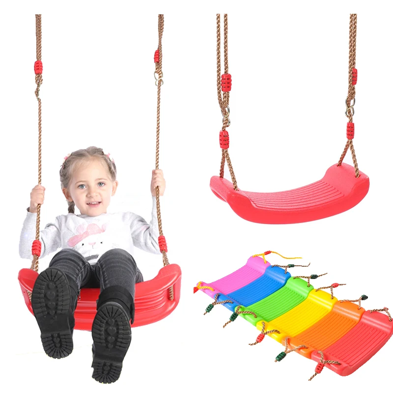Children's Swing Toy Bearing weight 60KG Adjustable Colored plastic Swings Kids Outdoor Sport Toy 2