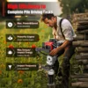 2-Stroke Gas Powered T-Pillar Drive Fence Farm Push Pile Gasoline Engine Jack Hammer Pile Driver 32.6cc 1