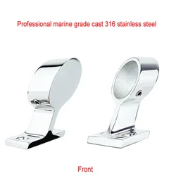 1pc Angles 316 Stainless Steel Boat Hand Rail Fitting Marine Railing Support Bracket Tube Stanchion Hardware Yacht Accessories