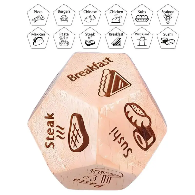 

Food Dice Decider Decision Food Dice For Couples Fun Date Night Dice With Cute Patterns Multifunctional Dating Gift For New Year