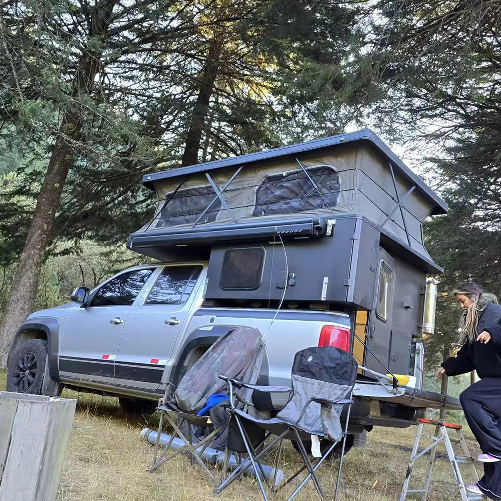 Truck Camper Conversion Diy Hard Sided Pop Up Camper OVRLND Custom