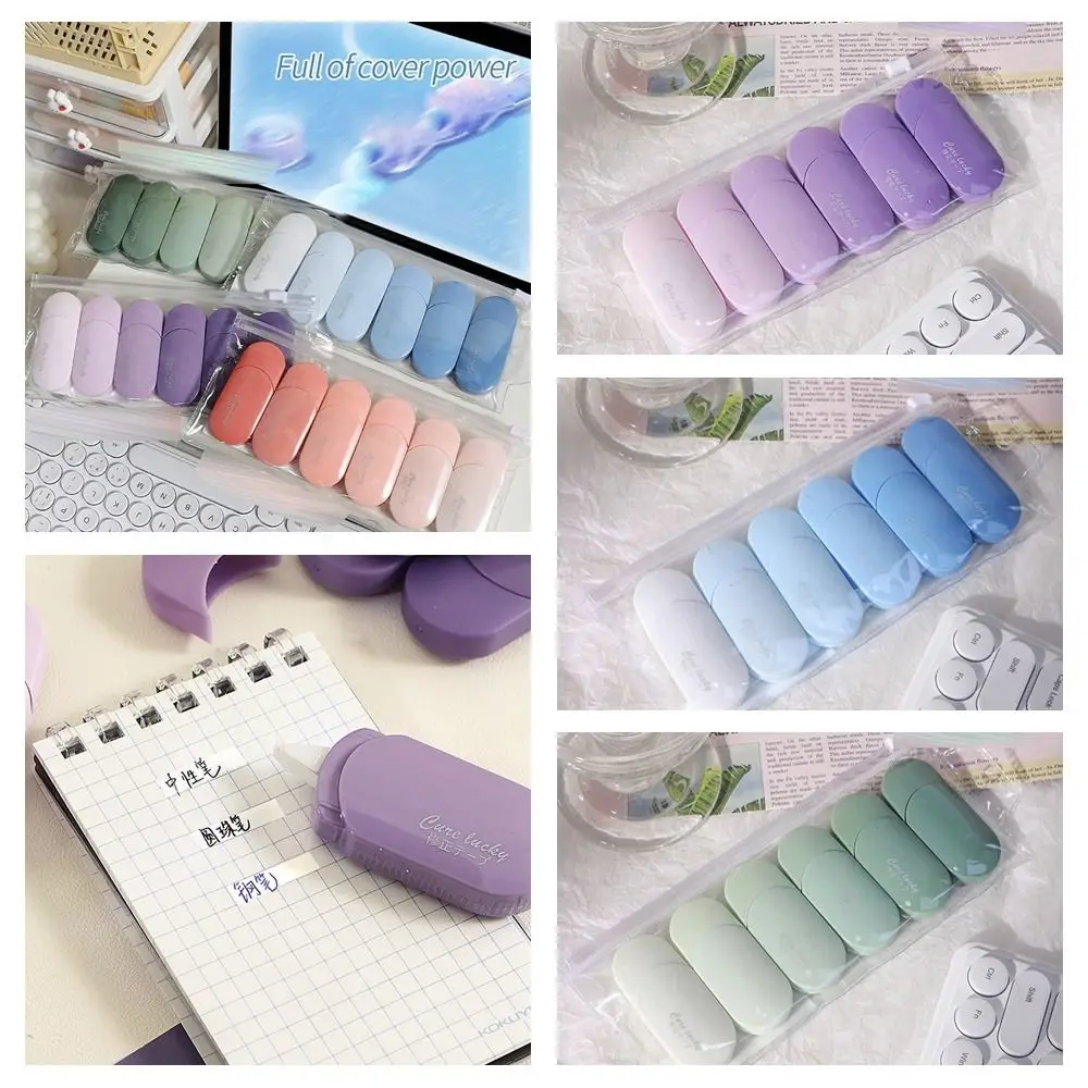 

Error Corrector White Out Corrections Tape Gradient Color Korean Error Correction Tools INS Japanese Writing Corrector Student