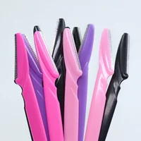 20Pcs/Bottle Eyebrow Razors With Container Facial Eye Brow Trimmer In Case Hair Removal Shaver Safe Blades Trimming Tools 2