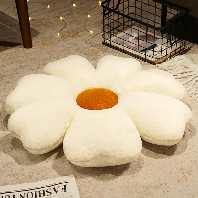 1pc 60cm Ins Style Flowers Plush Toy Stuffed Soft Plant Flower Cushion Kawaii Petal Pillow Home Car Decoration Gift