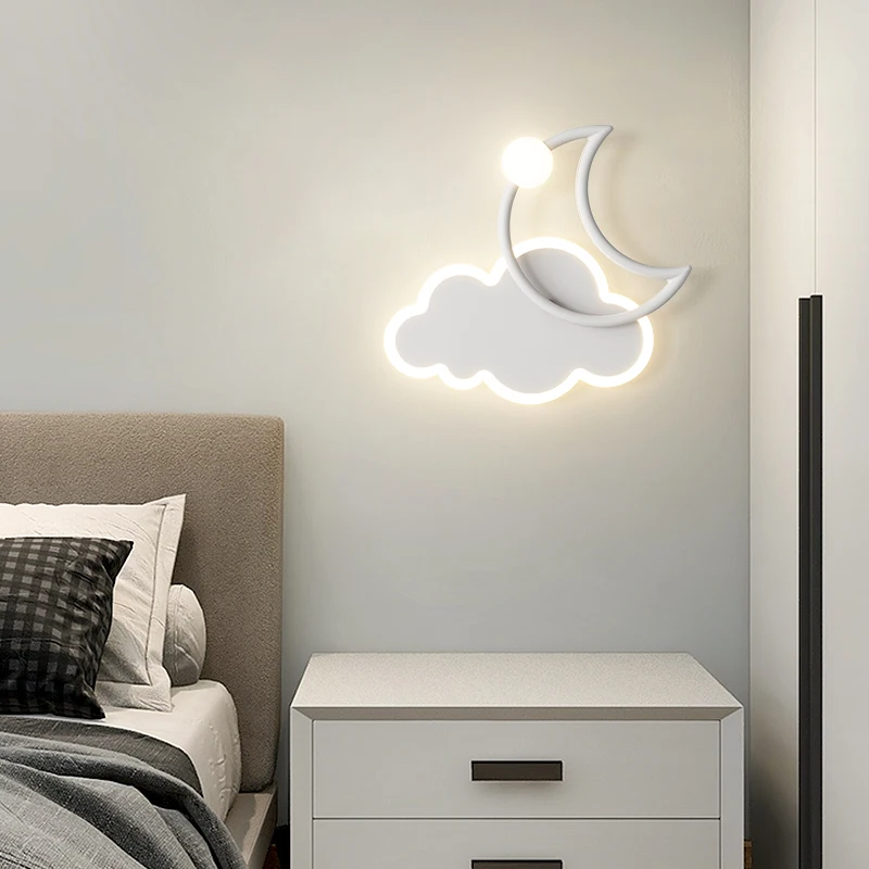 NordicModernLEDWallLampChildrenRoomLightMinimalistCreative