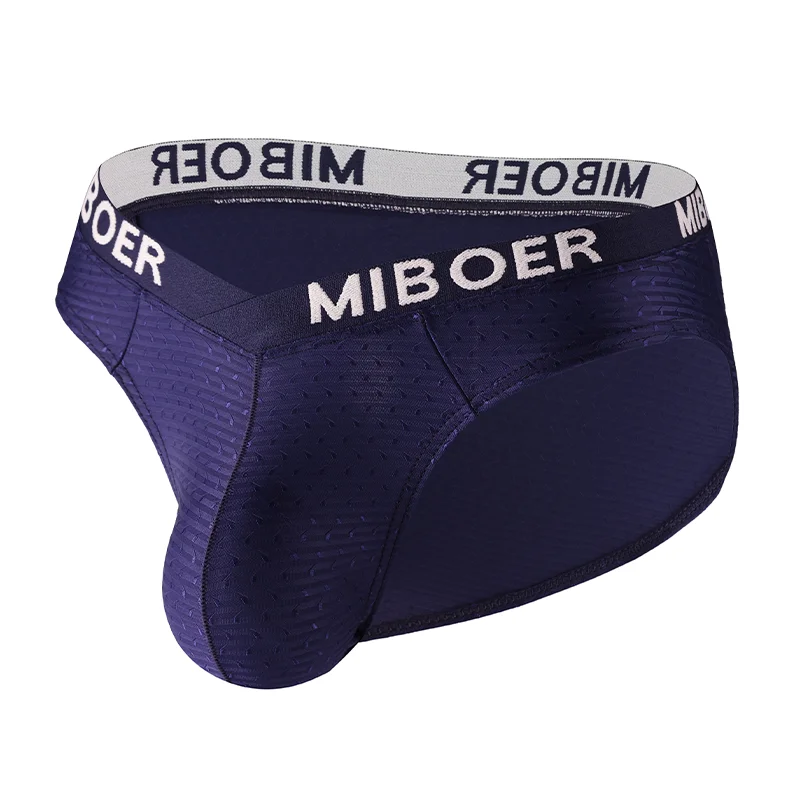 Men's Breathable Mesh Briefs with U-Pouch and High Elastic Waistband - 5 Color Options, Tag-Free Comfort
