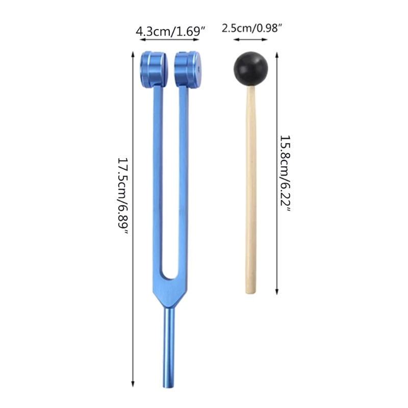 256 Hz Aluminum Alloy Tuning Fork for Medical Healing and Repair tuning fork