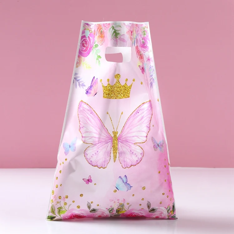 Pink Butterfly Candy Boxes – Gift Packing Bags for Girl Birthday, Baby Shower, Party Fa... - SKU CCB02009 - UGI Packaging