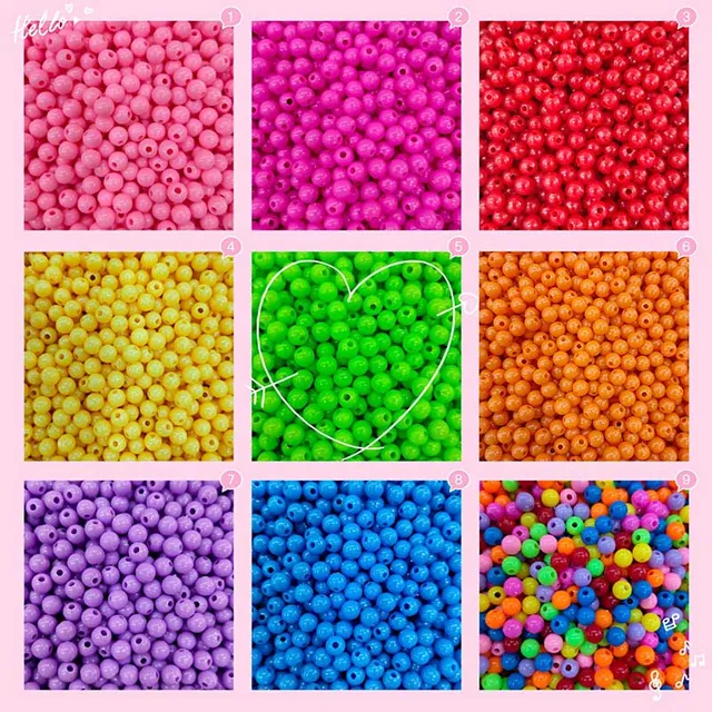 1Pack Loose Beads DIY Handmade Children Toys Candy Color Bracelet Accessories Multipurpose Glass Seed Bead for Jewelry Making 2