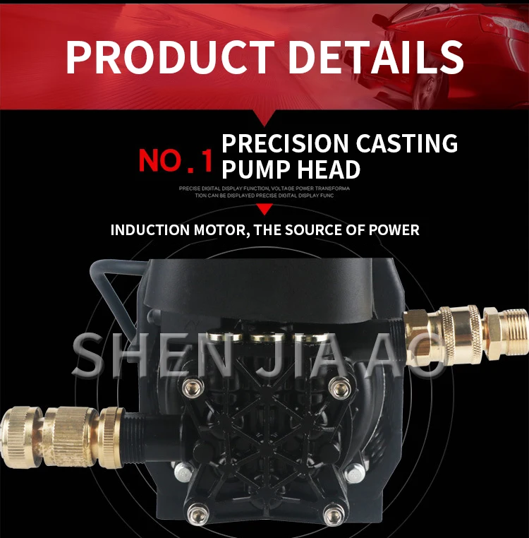 Portable High-Pressure Water Pump Car Washing Machine 220V Small Household Autom
