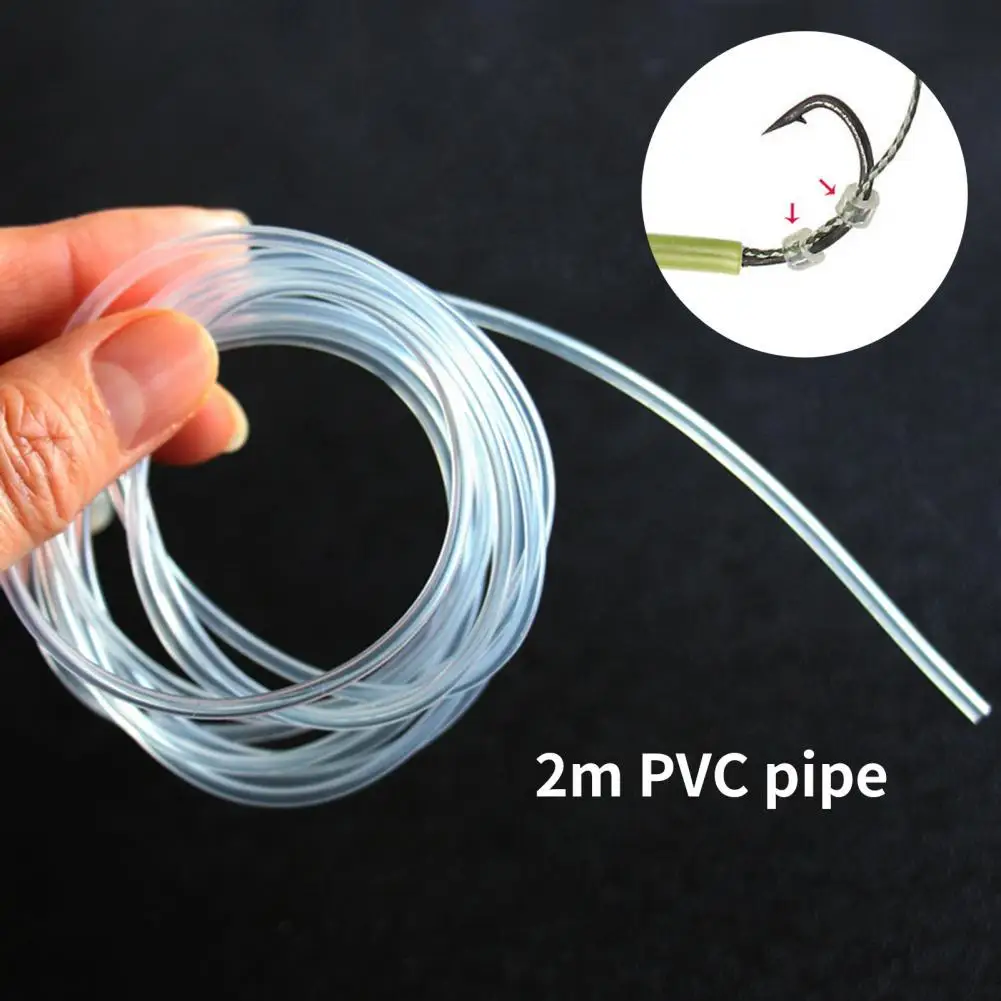 2m Flexible Fishing Hose Tailorable Anti winding Fishing Equipment Fishing Rigs Tube for Hook