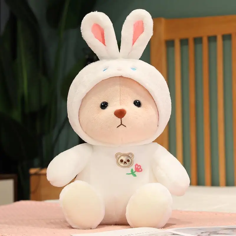 thumbnail image 1 of 25cm Cute Shapeshift Teddy Bear Creative Dinosaur Doll Plush Toy Removable Hat Birthday Gift, 1 of 5