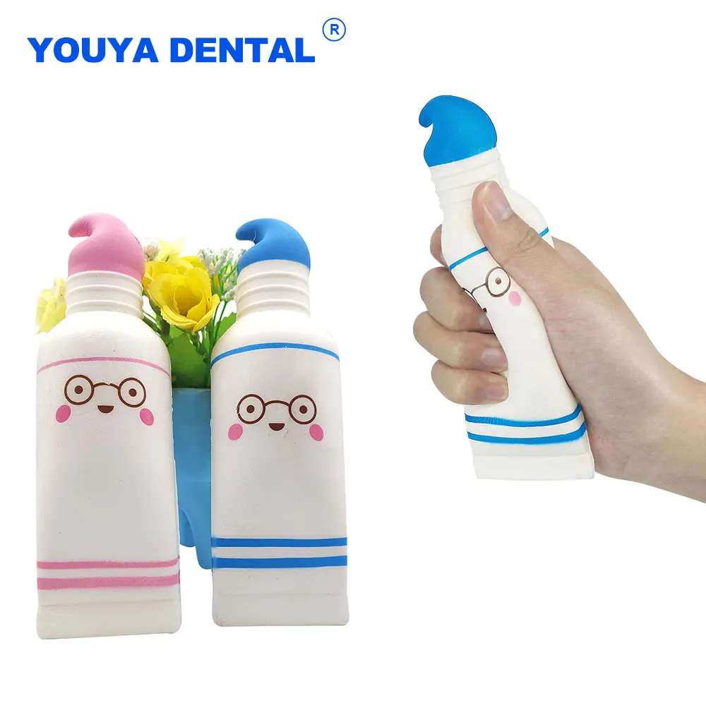 

Dental Toothpaste Shape Squeeze Toy Cartoon Slow Rebound Sensory Fidget Toys Dentistry Oral Clinic Desk Kids Children Toys Gift