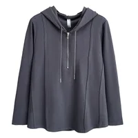 Fashion Plus Size Women's Hoodie Casual And Elegant three-dimensional Cut Long Sleeve Hooded Top Sweatshirt 2556