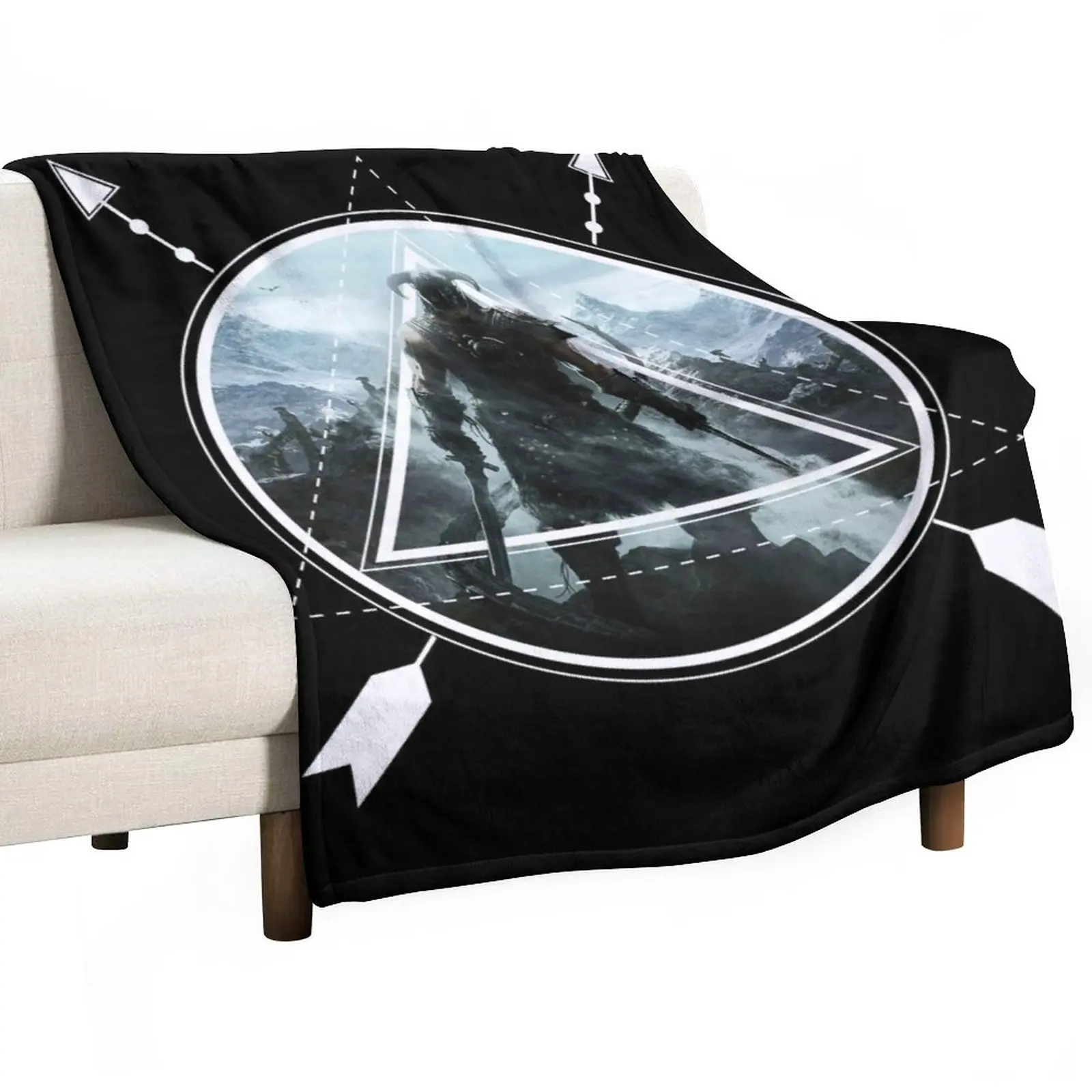 

Dragonborn Throw Blanket Furry Blanket Picnic Blanket