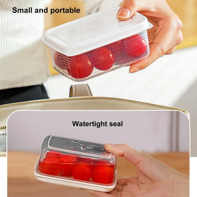 Food Saver Vacuum Containers Leakproof Airtight Fruit Food Box Portable  Meal Keepers Microwave Safe kitchen Storage Organizer - AliExpress