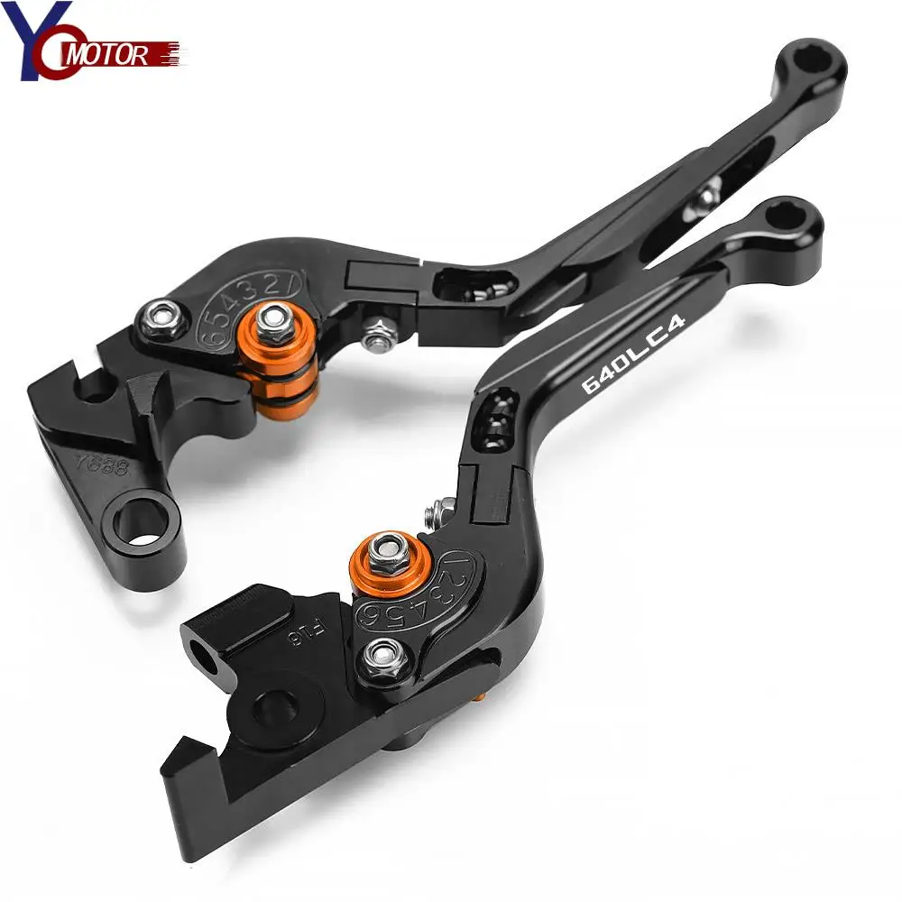 

For 640LC4 2003 2004 2005 2006 640 L C 4 Motorcycle Accessories CNC Aluminum Adjustable Extendable Foldable Brakes Clutch Levers