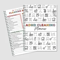 ADHD CLEANING Family Chore Chart Yearly Cleaning Checklist Planner 1