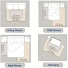 Carpet For Floor 2cm Thick Memory Foam Playpen Mat With Non-slip Bottom For Living Room Soft Velvet Minimalist Carpet Kids Rugs