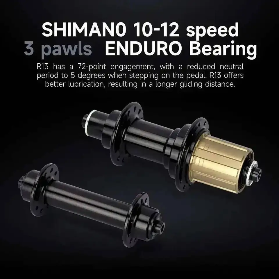 ELITEWHEELS 超軽量 R13 ロードカーボンホイールセット 50/60mm