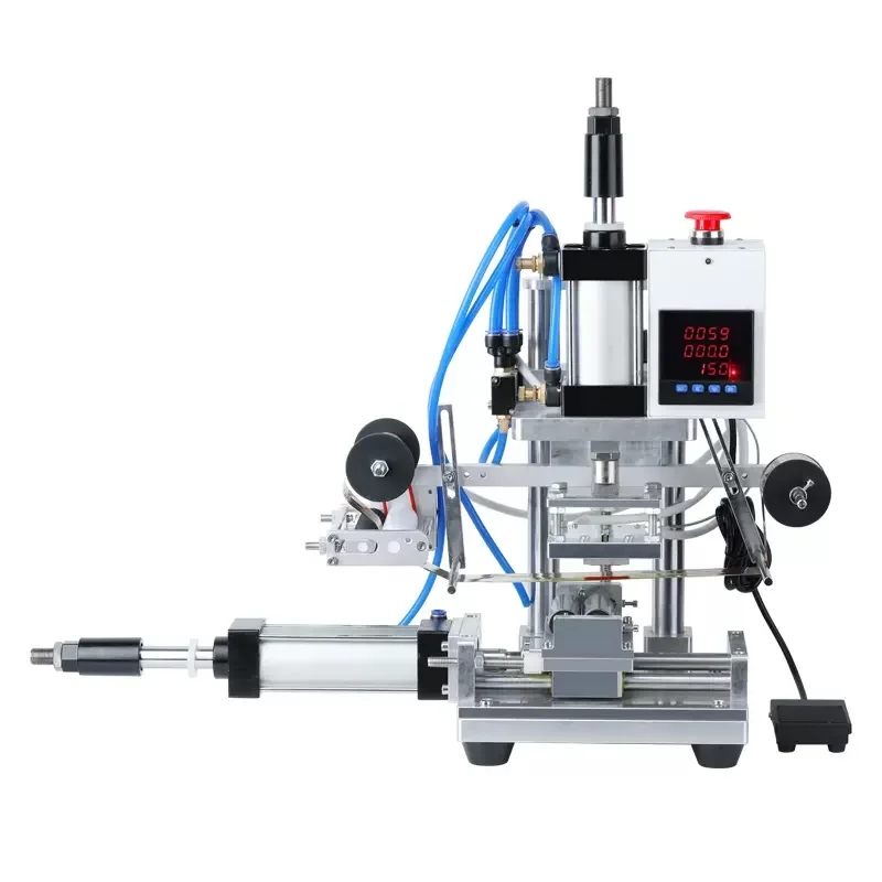 

WT-GT100 пневматическая машина для горячего штамповки, машина для печати круглых штампов с двумя цилиндрами