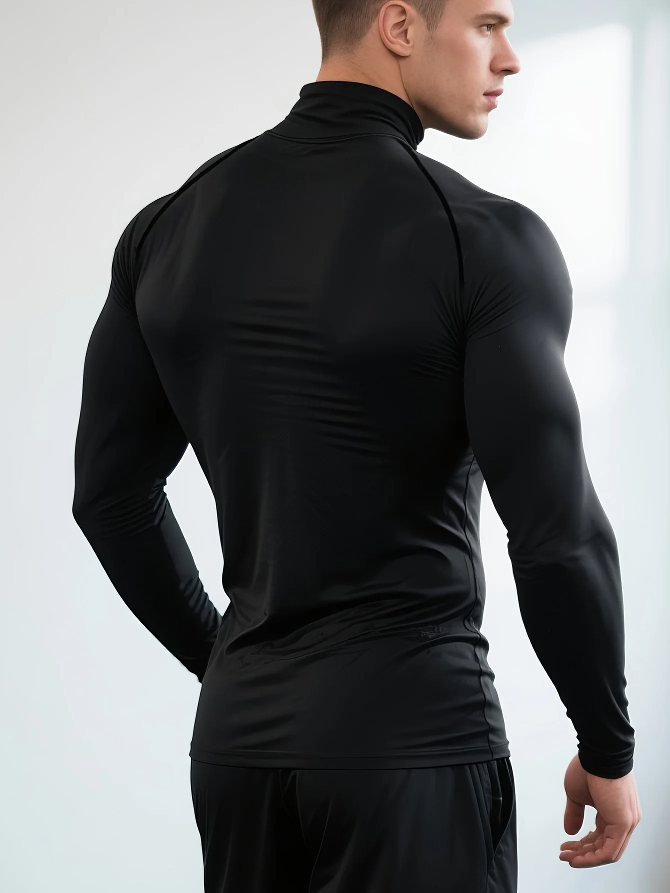 Men's Fleece Shirt - Long Sleeve Quick Dry Shirt | Breathable Workout Top