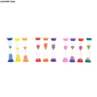 1/2/3 Minute Colorful Hourglass Sandglass Sand Clock Timers Sand Timer Shower Timer Tooth Brushing Timer Children Home Decors 1