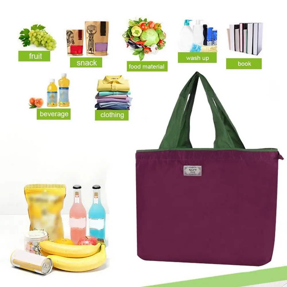 

Универсальная Экологически чистая сумка-шоппер на шнурке для супермаркета, Модная Складная Сумка через плечо, многоразовая Водонепроницаемая дорожная продуктовая сумка