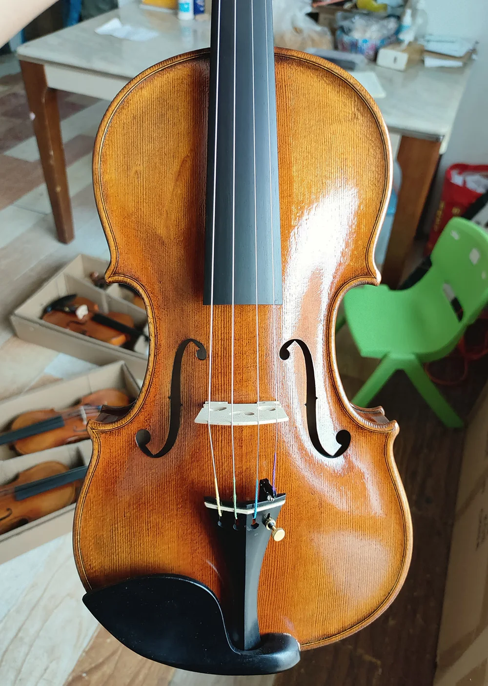 SELECTED Copy of Lord Wilton Professional Violin 4/4 Size #3581 Stradivarius Violine Hand Made Oil Varnish European Spruce
