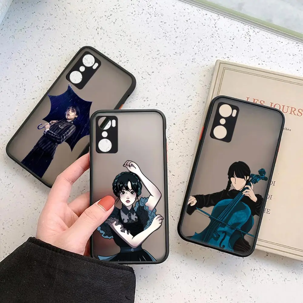 

Wednesday Addams Matte Clear Phone Case for infinix HOT 20I 12 12I 11 11S 10 10I 10S PLAY 9 8 Pro POVA 3 CAMON 15 17P Case Cover