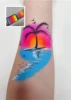Wholesale 50g Rainbow Split Cake Pastel Water Activated Eyeliner Face Painting Body Art Paint Holiday Make Up (free sponge) 6