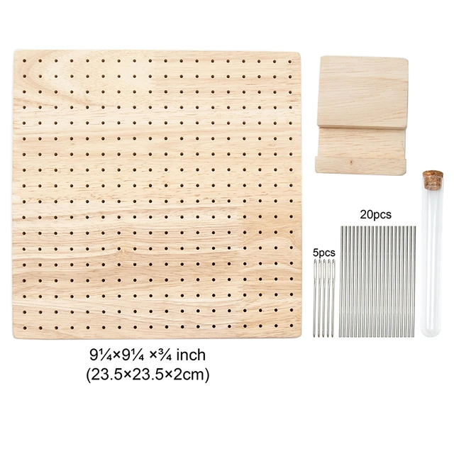 Wood Crochet Blocking Board Kit With Stainless Steel Rod Pins Granny  Squares Crochet Board For Knitting Crafting Lovers Gifts - Wood Diy Crafts  - AliExpress