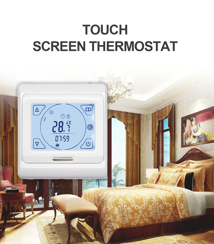 

Smart Thermostat Temperature Controller Water Electric Warm Floor Heating Water Gas Boiler Powered Multi-functional Controller W