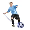 Youth Football Self Trainer Kick Net Pocket Professional Outdoor Sport Nylon Net Basketball Bag Solid Mesh Soccer Ball Carry Bag 2