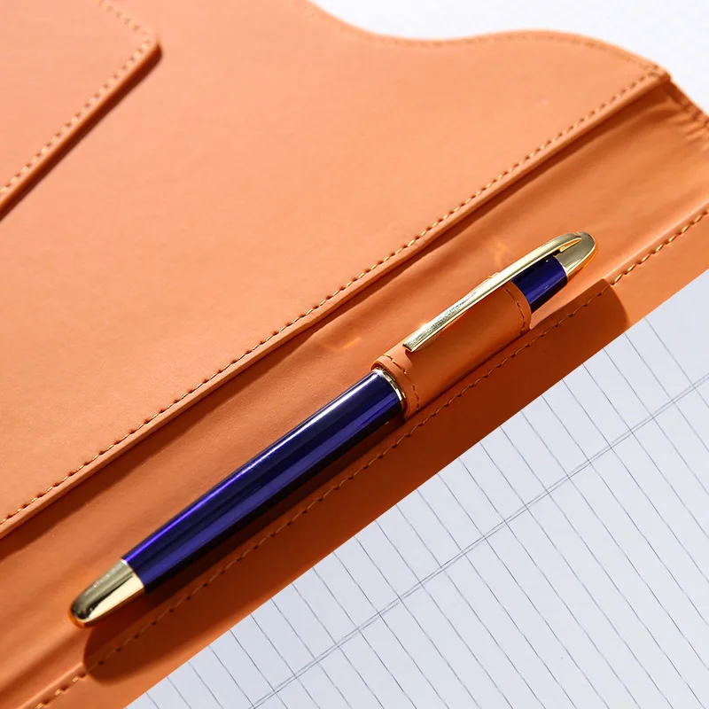 Name A4 Multifunctional Folder Pu Leather Management Contract Signing Cushion Board Business Board Hard Shell File Cover