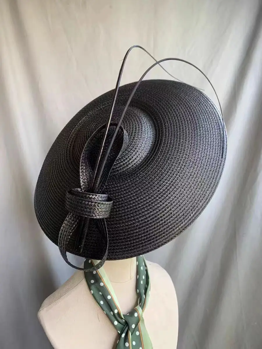 Fascinator hoed voor dames, hoofdtooi, bruiloft, hoed, clip, sluier