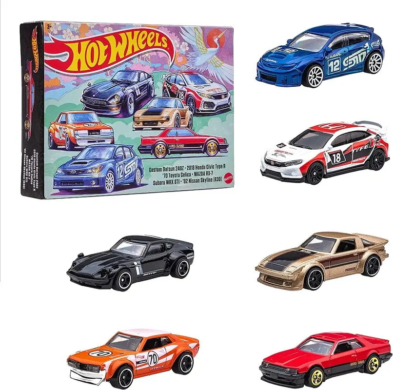 Genuine Hotwheels Jdm Six Car Set - Limited Edition Alloy