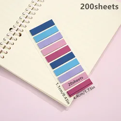 Transparent Sticky Note Sheets with Index Tabs - Kawaii Aesthetic Stationery for Office & School, 200 Sheets (200sheets)