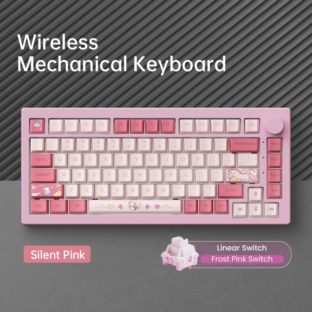 Akko 5075 V3 75% Mechanical Keyboard 8000/10000mAh 2.4GHz Wireless/ Wired Type-C/BT 5.0 Hot Swap RGB Gasket for Gaming Typing