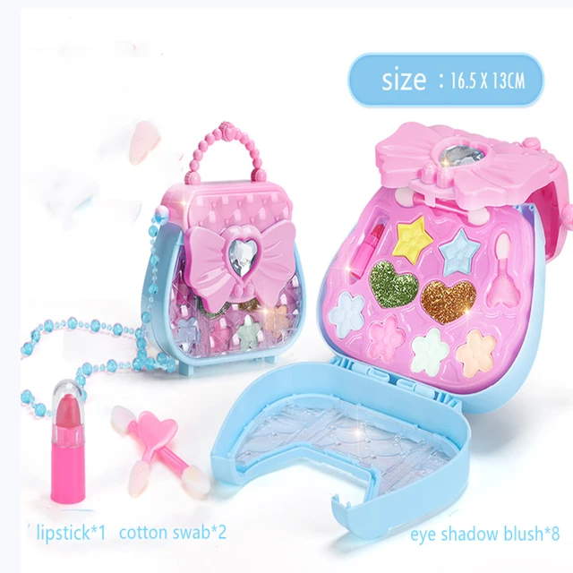 Baby Girls Make Up Set Toys Pretend Play Cosmetic Bag Beauty Hair Salon Toy  Makeup Tools Kit Children Pretend Play Toys