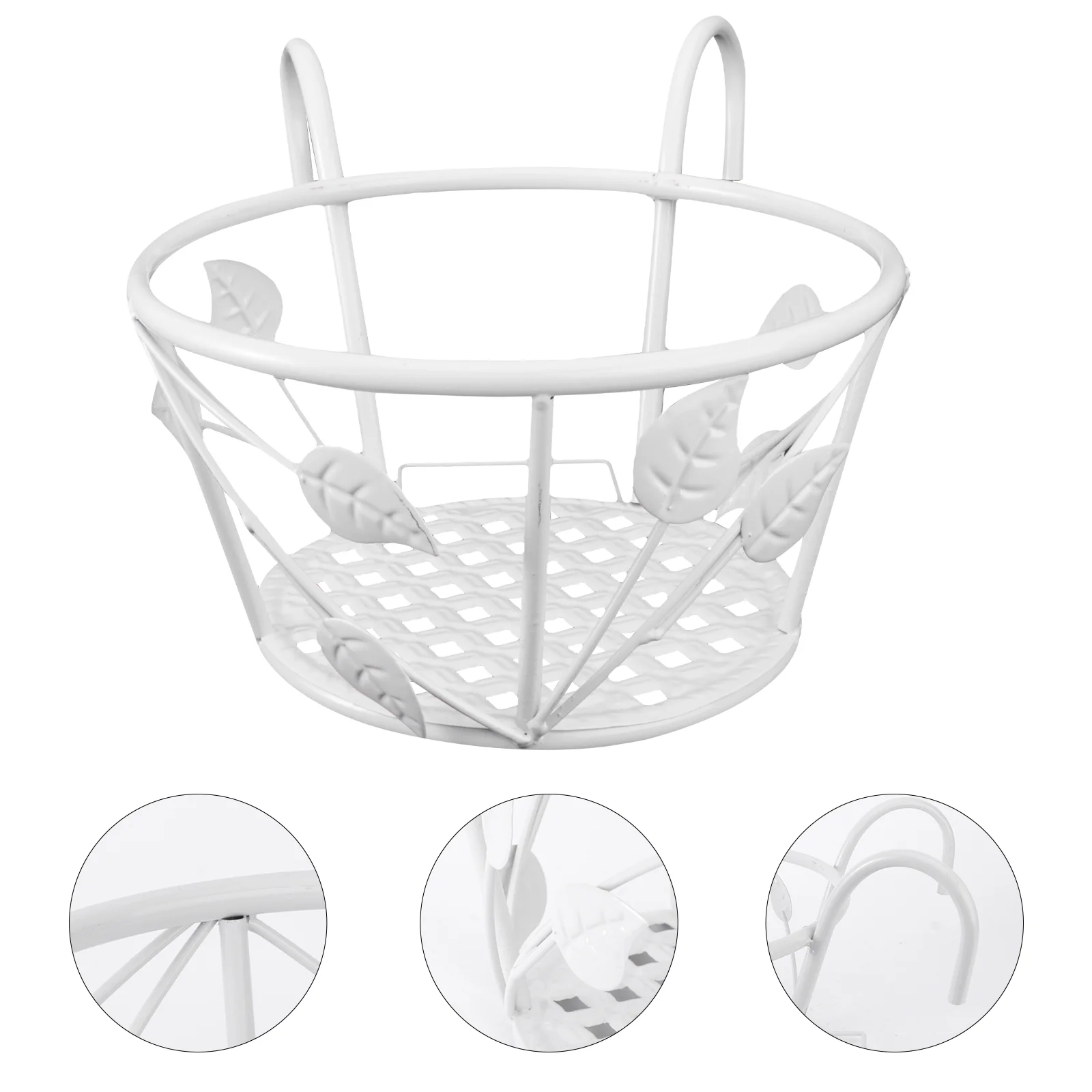 

Wall Mount Planter Hanging Railing Planter Holder Fence Planters Metal Potted Stand Indoor Porch Railing Planters Flower Pot