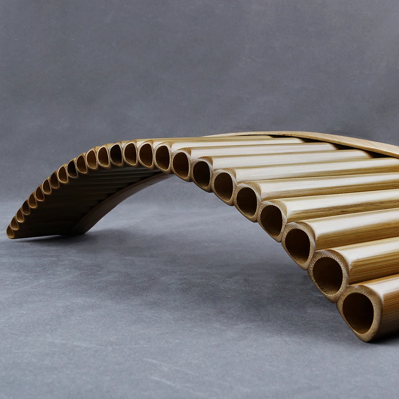 Bamboo G Key Pan Flute Traditional Musical Instrument Woodwind Instrument Chinese 22 Pipes